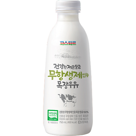 Healthy pasteurized, antibiotic-free certified Mokjang Milk